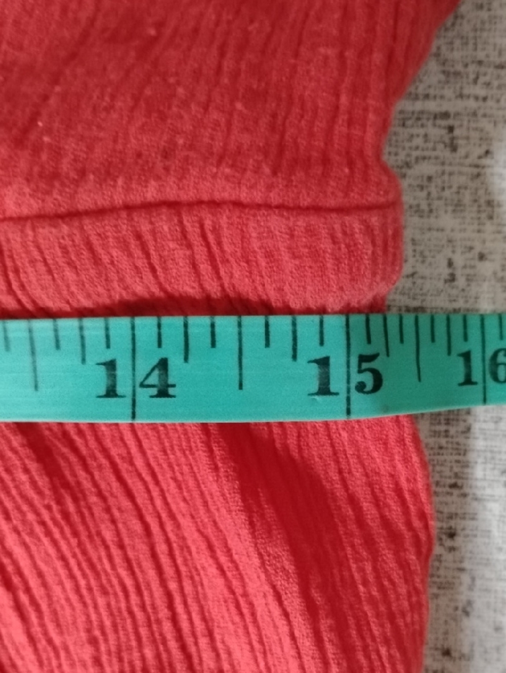 Embroidered Red Boho Square-Neck Top - Picture 4 of 6